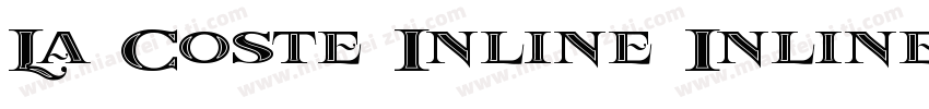 La Coste Inline Inline字体转换